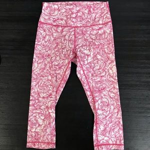 Lululemon Wunder Under Crop (Hi-Rise) *21"
Floral Bloom White Star Ruby